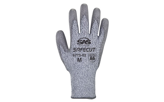SAS Safety Group | SafeCut® HPPE Knit PU Coated Gloves - A6 Cut Level